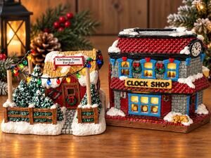 Wee Crafts Accents Scotland Unlimited Christmas Village1988 handpeinted 2 houses